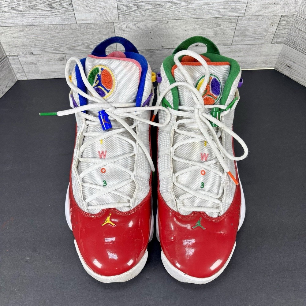Nike Air Jordan 6 Rings CW7003-100 MultiColor Sneakers Size 13 2019 - Picture 3 of 16